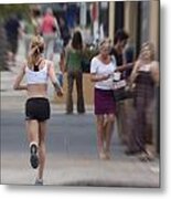 Running Metal Print