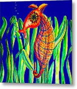 Rupert The Seahorse Metal Print