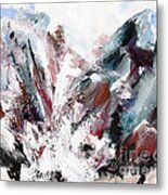 Rushing Down The Cliff Metal Print