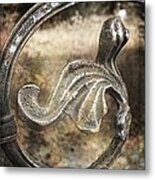 Rusty Gate Leaf Metal Print