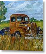 Rusty Old Truck Metal Print