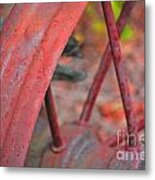 Rusty Wheel Metal Print