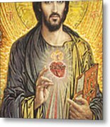 Sacred Heart Of Jesus Olmc Metal Print