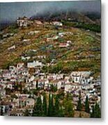 Sacromonte And Albayzin From The Alhambra Metal Print
