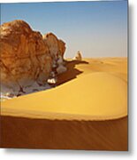 Sahara Landscape Metal Print