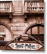 Saint Michel Metro Toned Metal Print