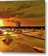 Salt Field Metal Print