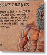 Samson's Prayer Metal Print