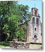 San Antonio Missions National Historical Park Mission Espada Well And Chapel Metal Print