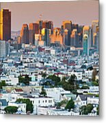 San Francisco City From Noe Valley Metal Print