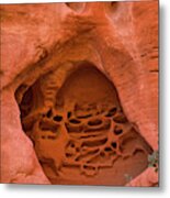 Sandstone Red Rock Canyon Metal Print