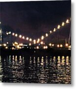 Sandusky Coal Dock At Night Metal Print