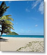 Sandy Beach And Maria Island - St. Lucia Metal Print