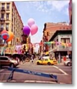 Saturday Street Scene... 🎈 Metal Print