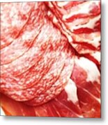 Sausage Assortment - Salami And Ham Closeup Metal Print