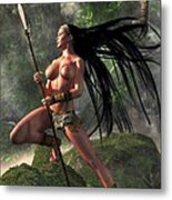 Savage Girl Metal Print