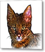 Savannah Cat - 5462 F S Metal Print