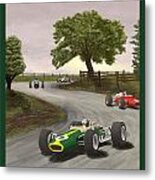 Saxony Germany Grand Prix 1967 Metal Print