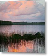 Scandinavia Finland Summer Lake Metal Print