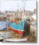 Scarborough Harbour Metal Print