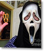 Scream And The Scream Pretzel Metal Print