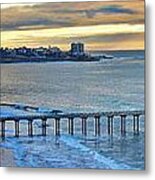 Scripps Pier - To The Point Metal Print