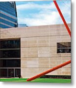 Sculpture Outside A Museum, Dallas Metal Print