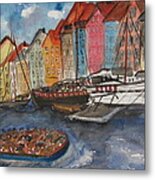 Seashore In Scandinavia Metal Print