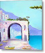 Seaside Colors Of Southern Italy Metal Print