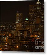 Seattle Lights Too Metal Print