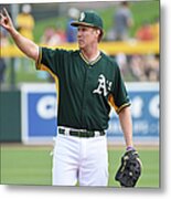 Seattle Mariners V Oakland Athletics Metal Print