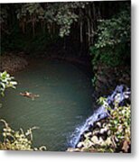 Secluded Pool Metal Print