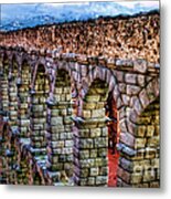 Segovia Aqueduct Spain By Diana Sainz Metal Print