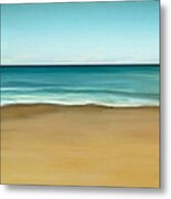 Semi Abstract Beach Panel Three Metal Print