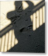 Shadow In The Sand Metal Print