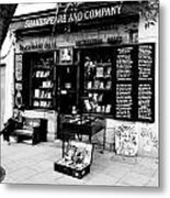 Shakespeare And Company Boookstore In Paris France Metal Print