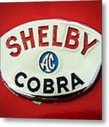 Shelby Ac Cobra Emblem -0282c Metal Print