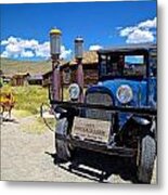 Shell Station In Bodie Metal Print