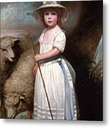 Shepherd Girl. Little Bo-peep Metal Print