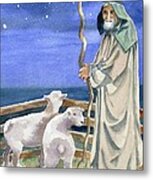 Shepherds Watched Their Flocks By Night Metal Print