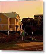 Side By Side At Isle Of Palms Metal Print
