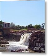 Sioux Falls And Pumphouse Metal Print