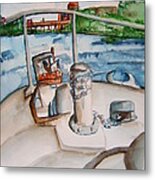 Sitting On The Bow Metal Print