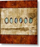 Six Turquoise Moons Metal Print