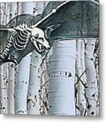 Skele Bat Metal Print