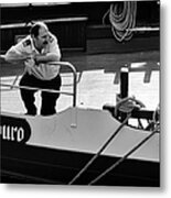 Skipper In O Porto Metal Print