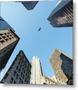 Skyscrapers In A City, Old State House Metal Print
