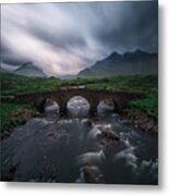 Sligachan Storm. Metal Print