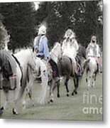 Chief Redheart Memorial Ceremony Metal Print