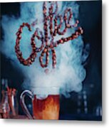 Smell The Coffee Metal Print